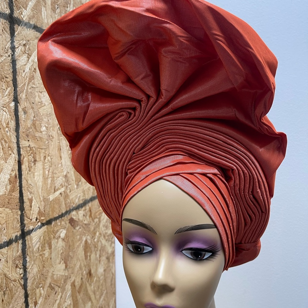 African auto gele headwrap headwear headdress head turban hat